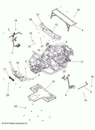 CHASSIS FRAME and FRONT BUMPER - R15RTAD1AA / EA / ED1EA (49RGRCHASSIS151KDSL)