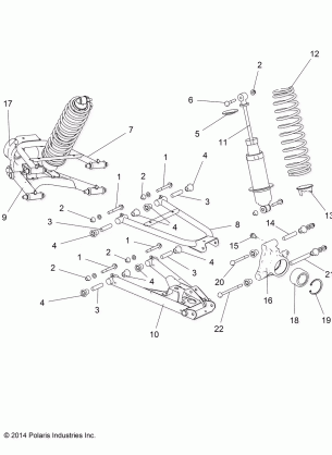 SUSPENSION REAR - R15RTAD1AA / EA / ED1EA (49RGRSUSPRR151KDSL)