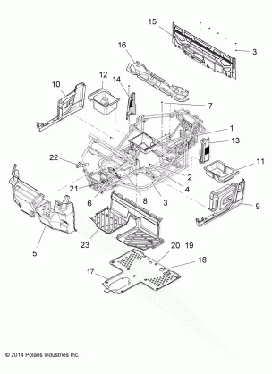 BODY FLOOR and FENDERS - R15RTAD1AA / EA / ED1EA (49RGRMOLDINGS151KDSL)