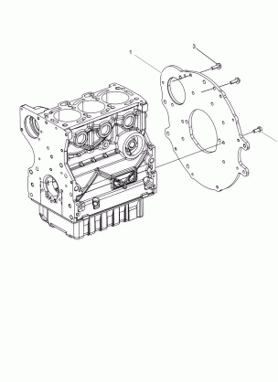 ENGINE FLANGE PLATE - R15RTAD1FA (49RGRFLGPLATE15DSL)