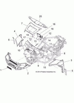 BODY HOOD and FRONT FASCIA - R15RUAD1AA (49RGRLATCH151KDSL)