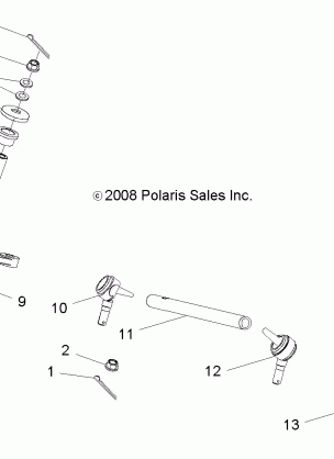 STEERING TIE RODS - R15YAV17AA / AF / BA / BF (49RGRTIEROD09RZR170)