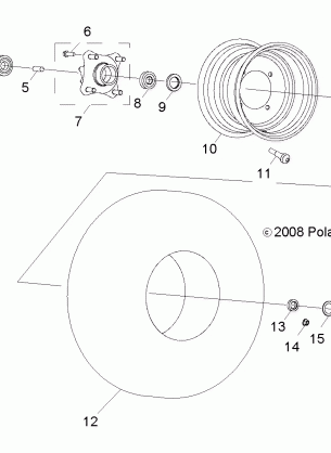 WHEELS FRONT - R15YAV17AA / AF / BA / BF (49RGRWHEELFRT09RZR170)