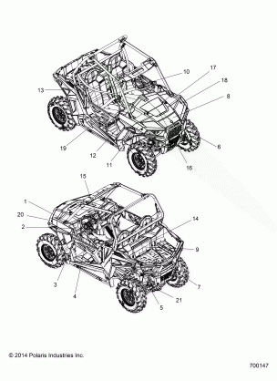 BODY DECALS - Z15VA87 ALL OPTIONS (700147)