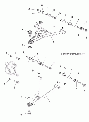 SUSPENSION FRONT CONTROL ARMS - Z15VA87 ALL OPTIONS (49RGRSUSPFRT15Z90050)