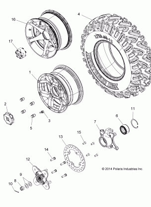 WHEELS FRONT - Z15VAE87AK / AS / AI / AN / X87AL (49RGRWHEELFRT15Z900AL)