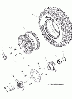 WHEELS FRONT - Z15VBA87AJ / LJ / E87AK / AM / AT / LT / AL / AV (49RGRWHEELFRT15RZR900)