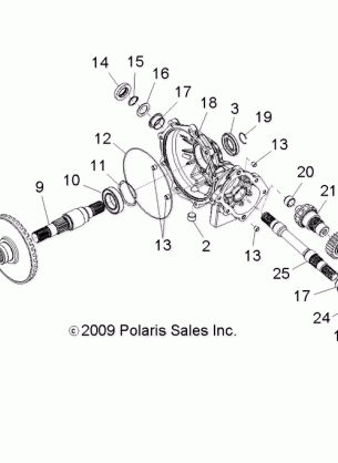 DRIVE TRAIN MID GEARCASE - R15RAA76AA / AJ (49RGRGEARCASEMID106X6)