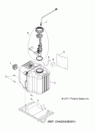 BODY FUEL TANK ASM. - R15RAA76AA / AJ (49RGRFUEL126X6)