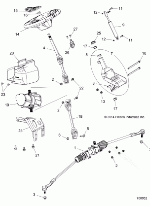 STEERING POWER STEERING ASM. - Z15VBE87FK / JK (700052)