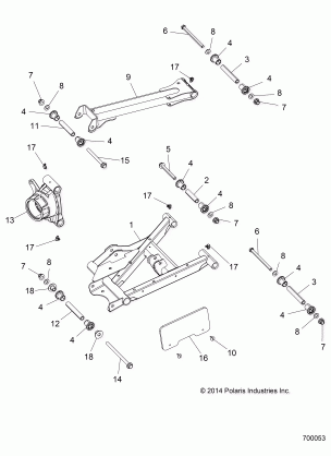 SUSPENSION REAR CONTROL ARMS - Z15VBE87FK / JK (700053)