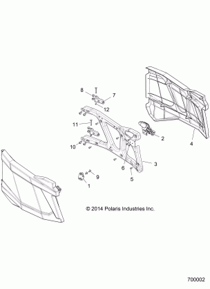 BODY DOORS REAR - Z15VCE87AT / AV (700002)