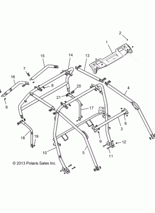 CHASSIS CAB FRAME - Z15VFE99AT / AV / AP (49RGRCAB1410004)