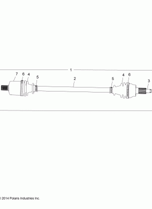 DRIVE TRAIN FRONT HALF SHAFT - Z15VFE99AT / AV / AP (49RGRSHAFTDRV1510004)