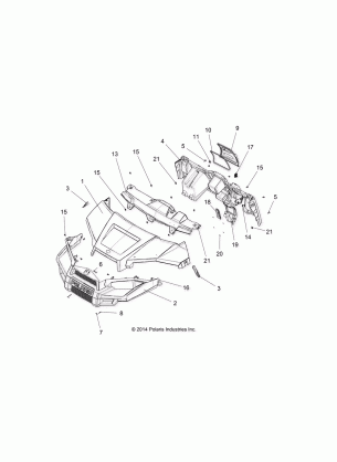 BODY HOOD DASH and GRILL - R15RMA32AA / AJ (49RGRHOOD15325)