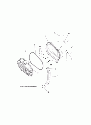 DRIVE TRAIN CLUTCH COVER and DUCTING - R15RMA32AA / AJ (49RGRCLUTCHCVR15325)