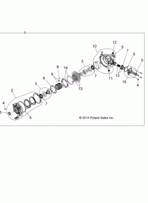 DRIVE TRAIN FRONT GEARCASE INTERNALS - R15RMA32AA / AJ (49RGRGEARCASE1333391)