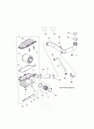 ENGINE AIR INTAKE SYSTEM - R15RMA32AA / AJ (49RGRAIRBOX15325)