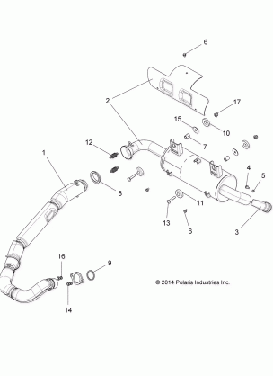 ENGINE EXHAUST SYSTEM - R15RMA32FA (49RGREXHAUST15325)