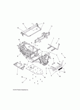 CHASSIS FRAME and FRONT BUMPER - R15RMA32FA (49RGRFRAME15325FB)