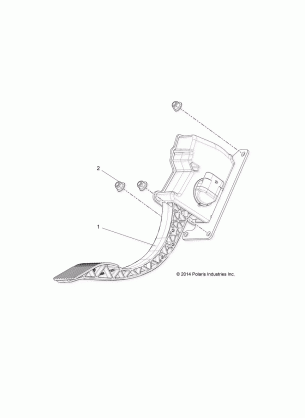 ENGINE THROTTLE PEDAL - R15RMA32FA (49RGRTHROTTLEPEDAL15325)