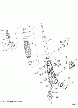 SUSPENSION FRONT STRUT - R15RMA32FA (700131)