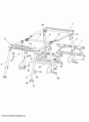 CHASSIS CAB FRAME - R15RNA57AA / AC / AR / E57AS (49RGRFRAME15570MC)