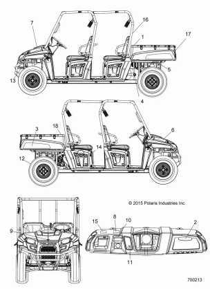 BODY DECALS - R15RNA57AA / AC / AR / E57AS (700213)