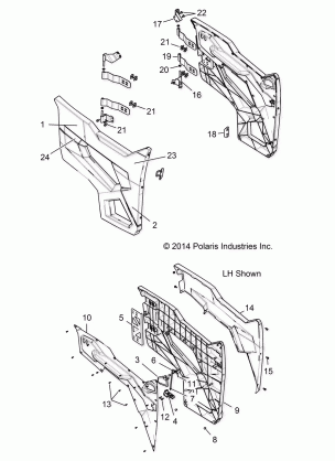 BODY DOOR - R15RT87EAV / A5 / BV (49RGRDOOR159XP)