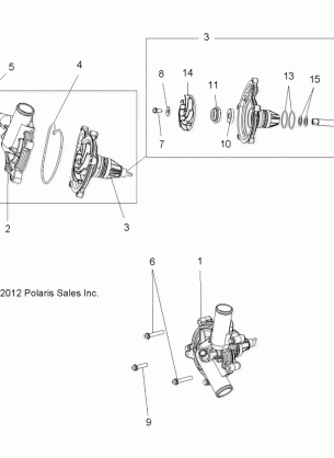 ENGINE COOLING WATERPUMP - R15RTA / E87 ALL OPTIONS (49RGRWATERPUMP13900XP)