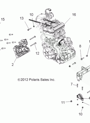 ENGINE ENGINE MOUNTING - R15RTA / E87 ALL OPTIONS (49RGRENGINEMTG13900XP)