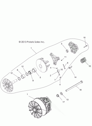 DRIVE TRAIN CLUTCH PRIMARY - R15RTA / E87 ALL OPTIONS (49RGRCLUTCHDRV14900XP)