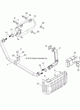 ENGINE EXHAUST - R141D9JDA / 2D9JDA (49BRUTUSEXHAUST13)