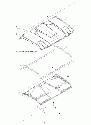 BODY ROOF - R142D9JDA (49BRUTUSROOF13)