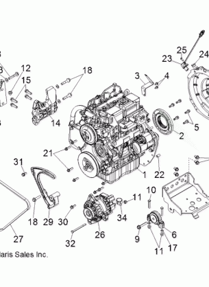 ENGINE MOUNTING - R141D9JDA / 2D9JDA (49BRUTUSENGINEMTG13)