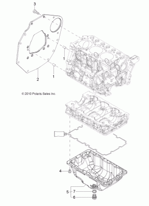 ENGINE MOUNTING FLANGE AND OIL SUMP - R141D9JDA / 2D9JDA (49RGROILSUMP11DCREW)