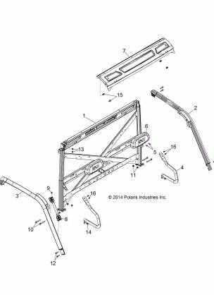 CHASSIS CAB FRAME - R141D9JDA / 2D9JDA (49BRUTUSCAB13)