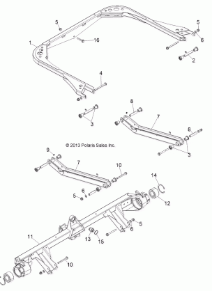 SUSPENSION REAR - R141D9JDA / 2D9JDA (49BRUTUSSUSPRR13)