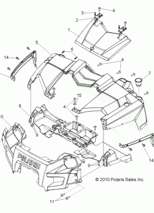 BODY HOOD and FRONT FASCIA - R14TH90FX (49RGRLATCH118004X4)