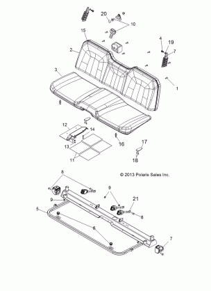 BODY SEAT and BASE - R14TH90FX (49RGRSEAT14900D)