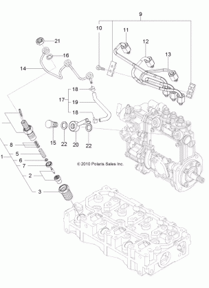 ENGINE FUEL INJECTION VALVE - R14TH90FX (49RGRVALVE11DCREW)