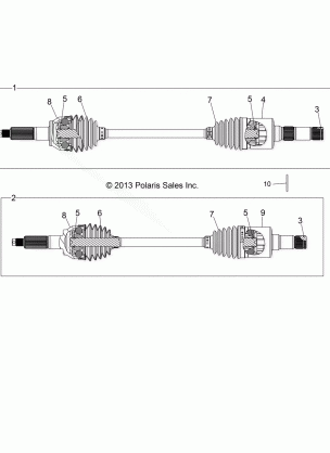 DRIVE TRAIN REAR DRIVE SHAFT - R14TH90FX (49RGRSHAFTDRVRR14900D)