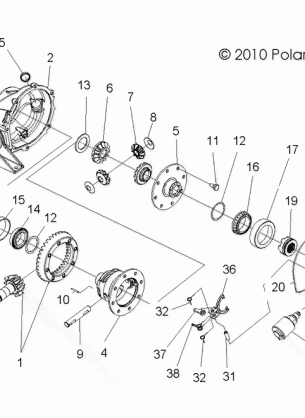 DRIVE TRAIN REAR GEARCASE - R14TH90FX (49RGRGEARCASERR11900D)