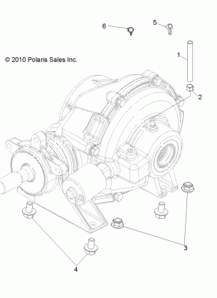 DRIVE TRAIN REAR GEARCASE MOUNTING - R14TH90FX (49RGRGEARCASERRMTG11900D)