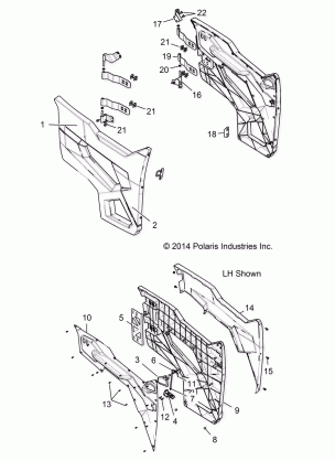 BODY DOOR - R14UH9EAN  (49RGRDOOR149XP)