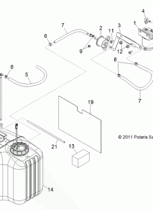 BODY FUEL TANK ASM. - R14WH9EMD (49RGRFUEL12DCREW)