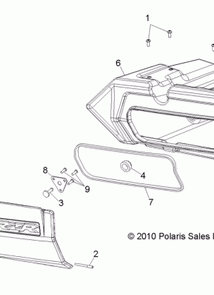 BODY GLOVE BOX STORAGE - R14WH9EMD (49RGRGLOVEBOX118004X4)