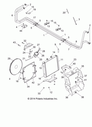 ENGINE COOLING SYSTEM - R14WH9EMD (49RGRCOOL14HIP)