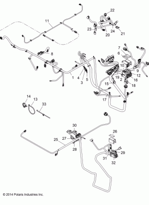 ELECTRICAL HARNESSES - R14WH9EMD (49RGRHARNESS14HIP)