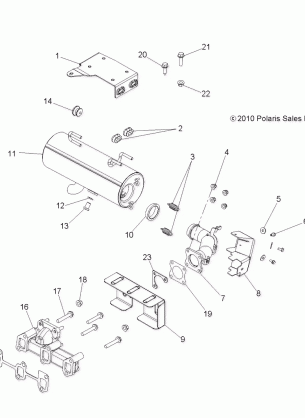 ENGINE EXHAUST - R14WH9EMD (49RGREXHAUST11900D)